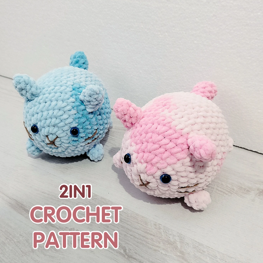 2in1 Kitty Crochet Pattern PDF